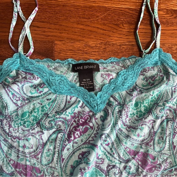 vintage y2k handkerchief top paisley 18/20 L cami - Picture 3 of 6